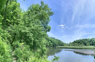 Backbone Lake at Iowa's oldest state park