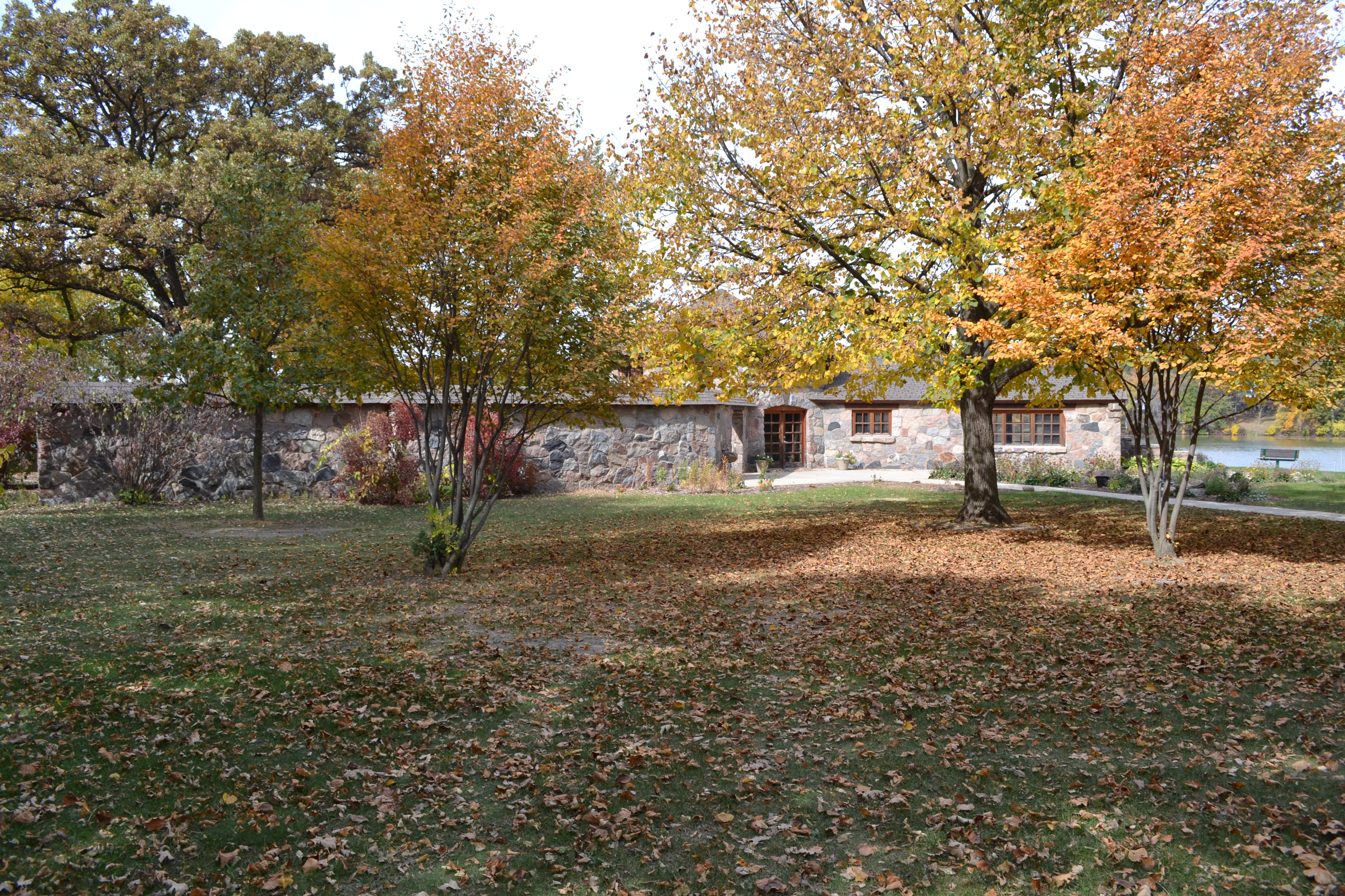The CCC stone spillway at Beeds Lake, Iowa