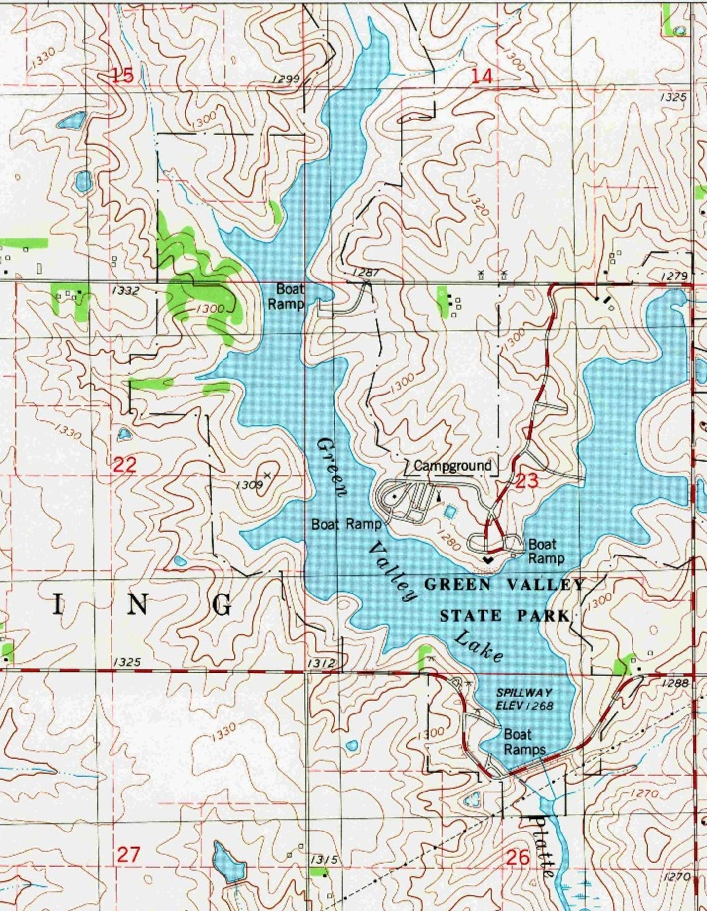 Green Valley Lake near Creston, Iowa